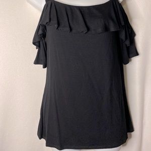 Cold Shoulder Ruffle Top Size small WHBM